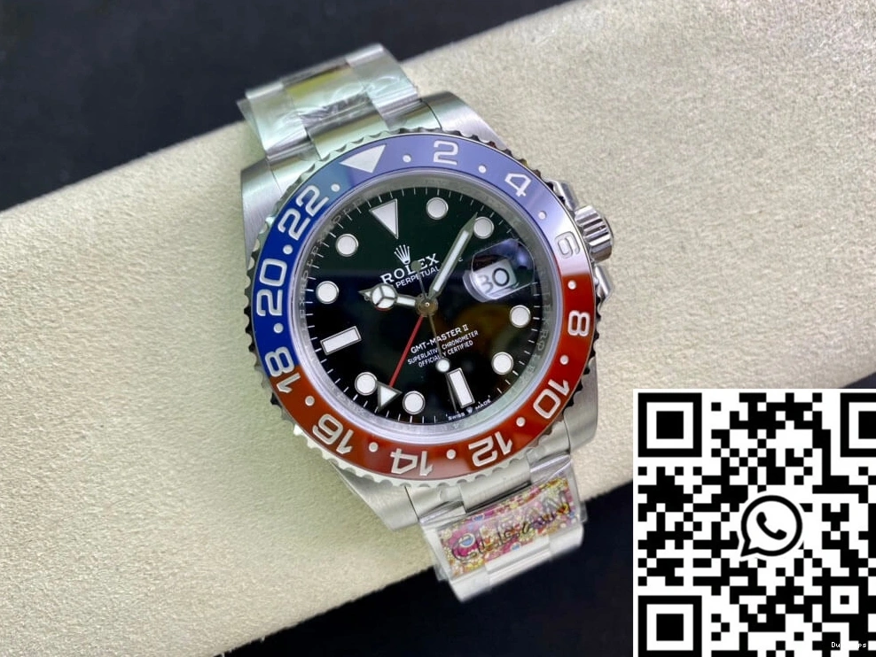 Clean GMT Black Master Factory M126710BLRO-0002 Rolex II Dial 1225